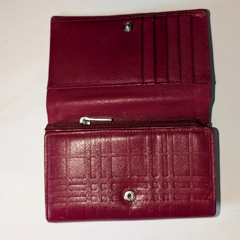Burberry Red Leather Wallet